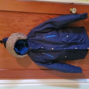 LL Bean Boys Winter Coat with Fleece Lining